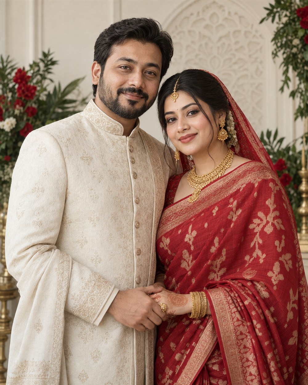 A Bangladeshi wedding couple