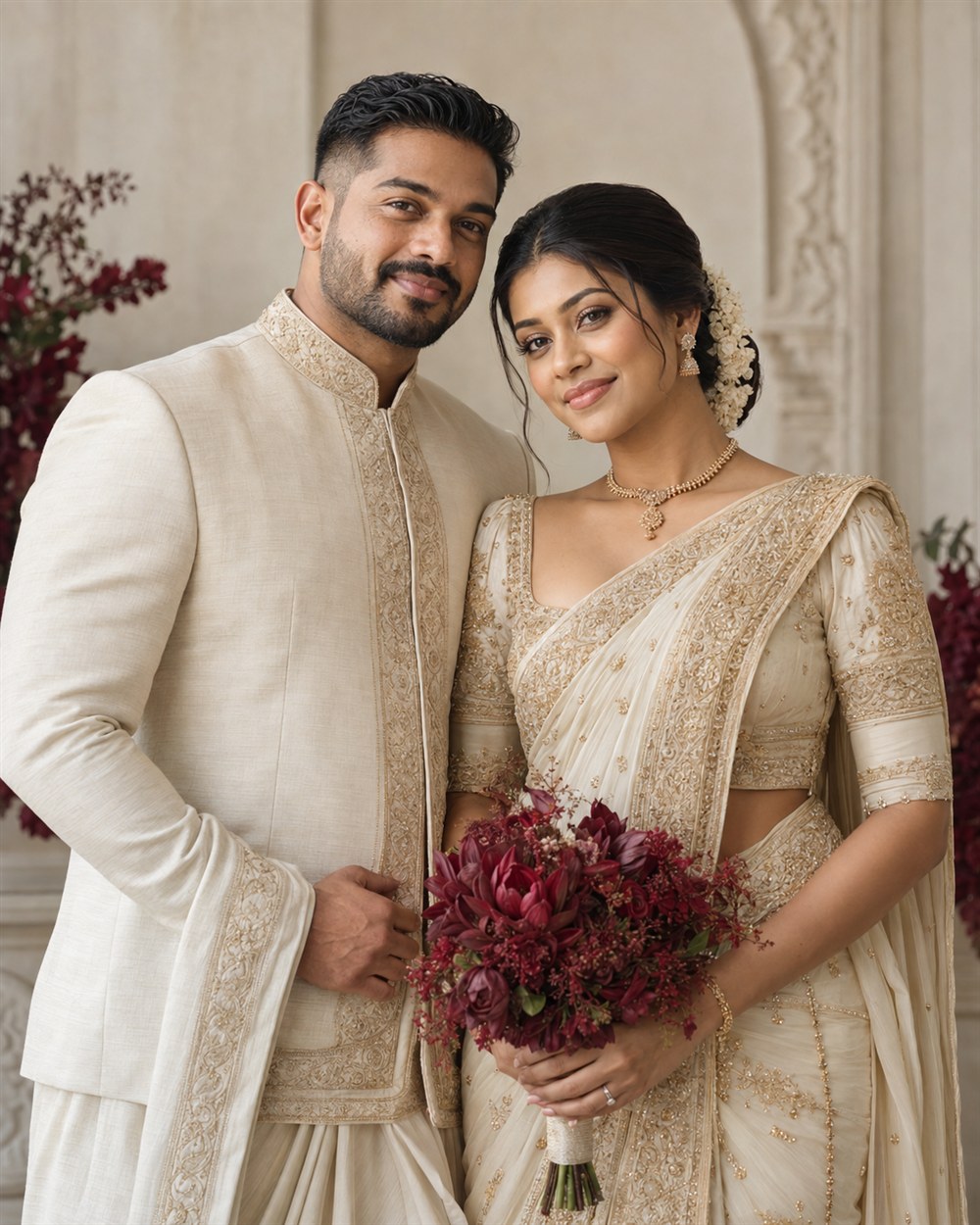 A Sri Lankan wedding couple